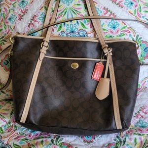 Coach leather bag